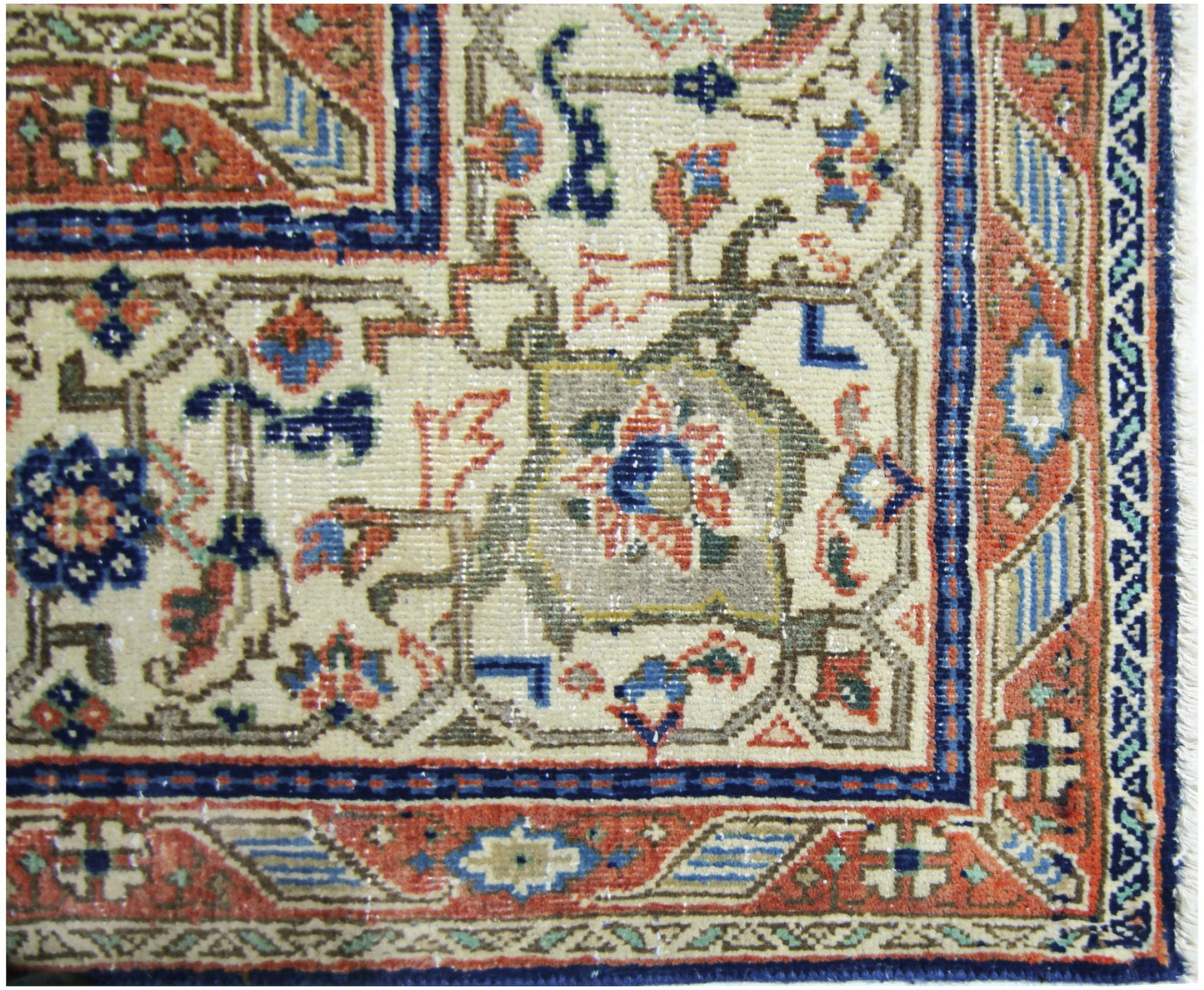 Handmade Vintage Persian Tabriz Rug | 326 x 200 cm | 10'8" x 6'7" - Najaf Rugs & Textile