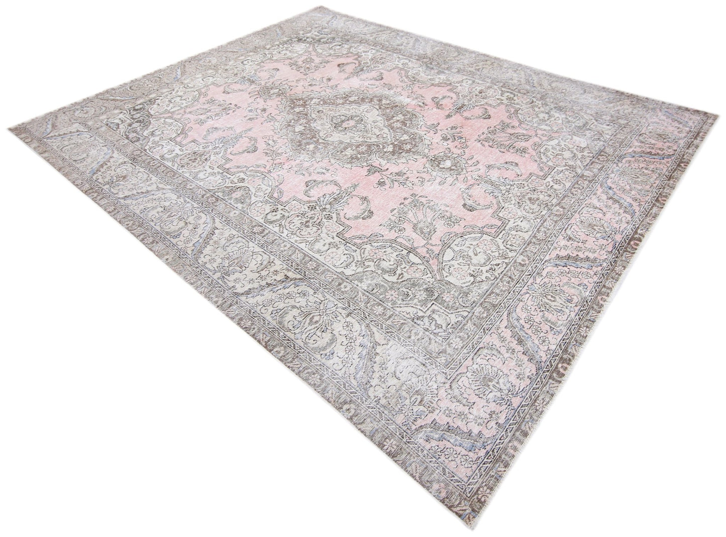 Handmade Vintage Persian Tabriz Rug | 326 x 246 cm | 10'8" x 8'1" - Najaf Rugs & Textile