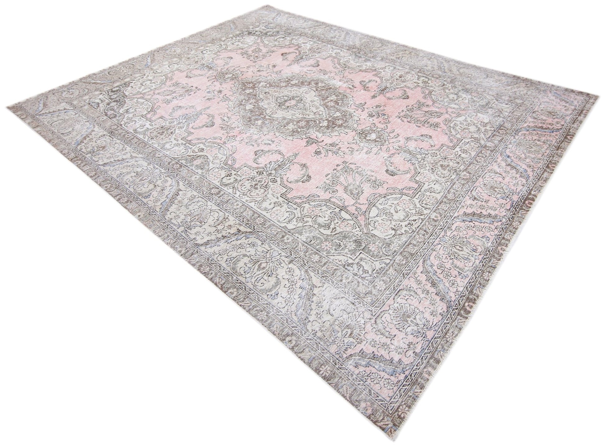 Handmade Vintage Persian Tabriz Rug | 326 x 246 cm | 10'8" x 8'1" - Najaf Rugs & Textile