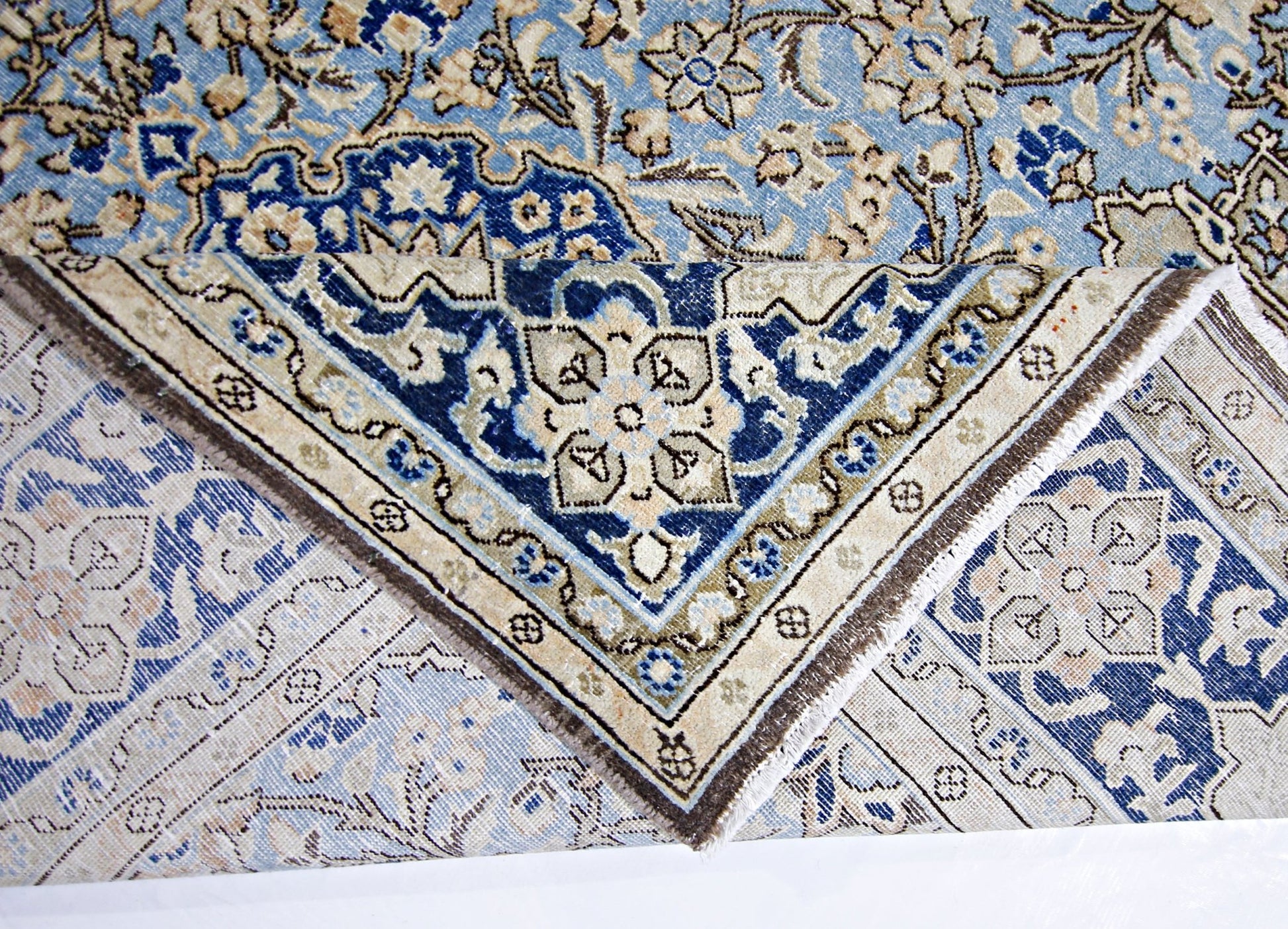 Handmade Vintage Persian Tabriz Rug | 328 x 219 cm | 10'8" x 7'2" - Najaf Rugs & Textile