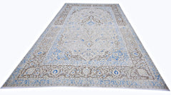 Handmade Vintage Persian Tabriz Rug | 330 x 207 cm | 10'10" x 6'9" - Najaf Rugs & Textile