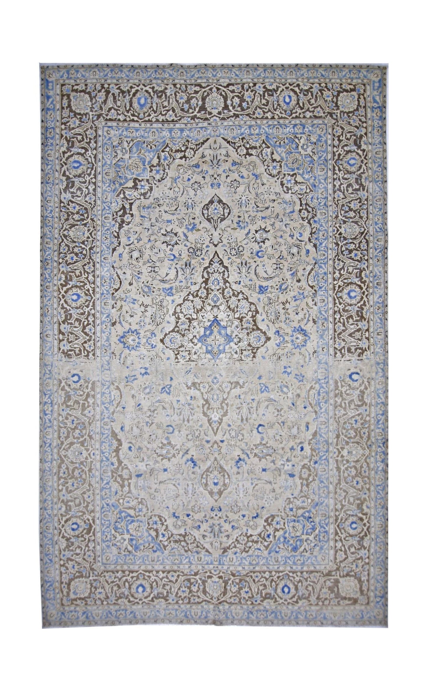 Handmade Vintage Persian Tabriz Rug | 330 x 207 cm | 10'10" x 6'9" - Najaf Rugs & Textile