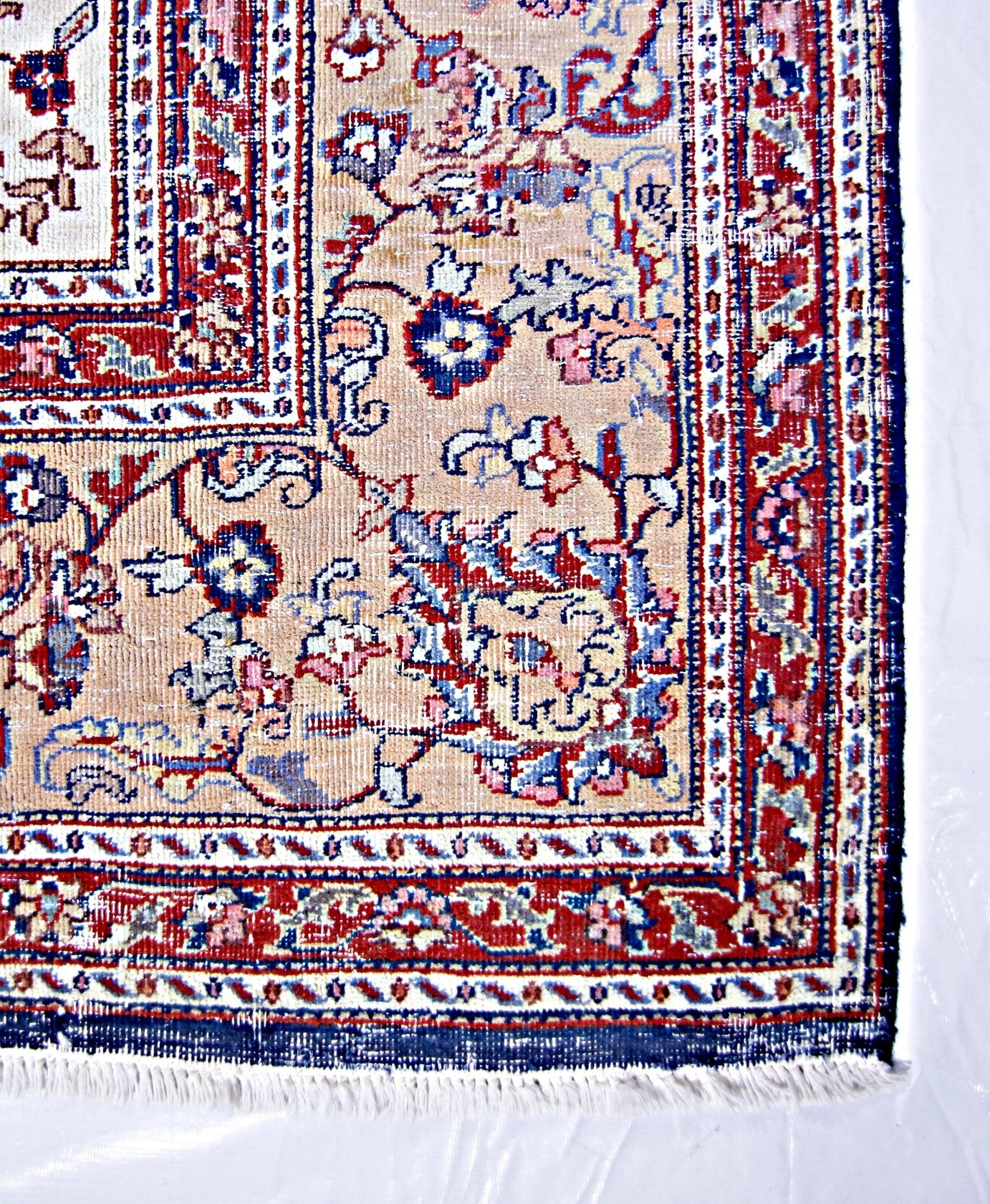 Handmade Vintage Persian Tabriz Rug | 348 x 245 cm | 11'5" x 8' - Najaf Rugs & Textile