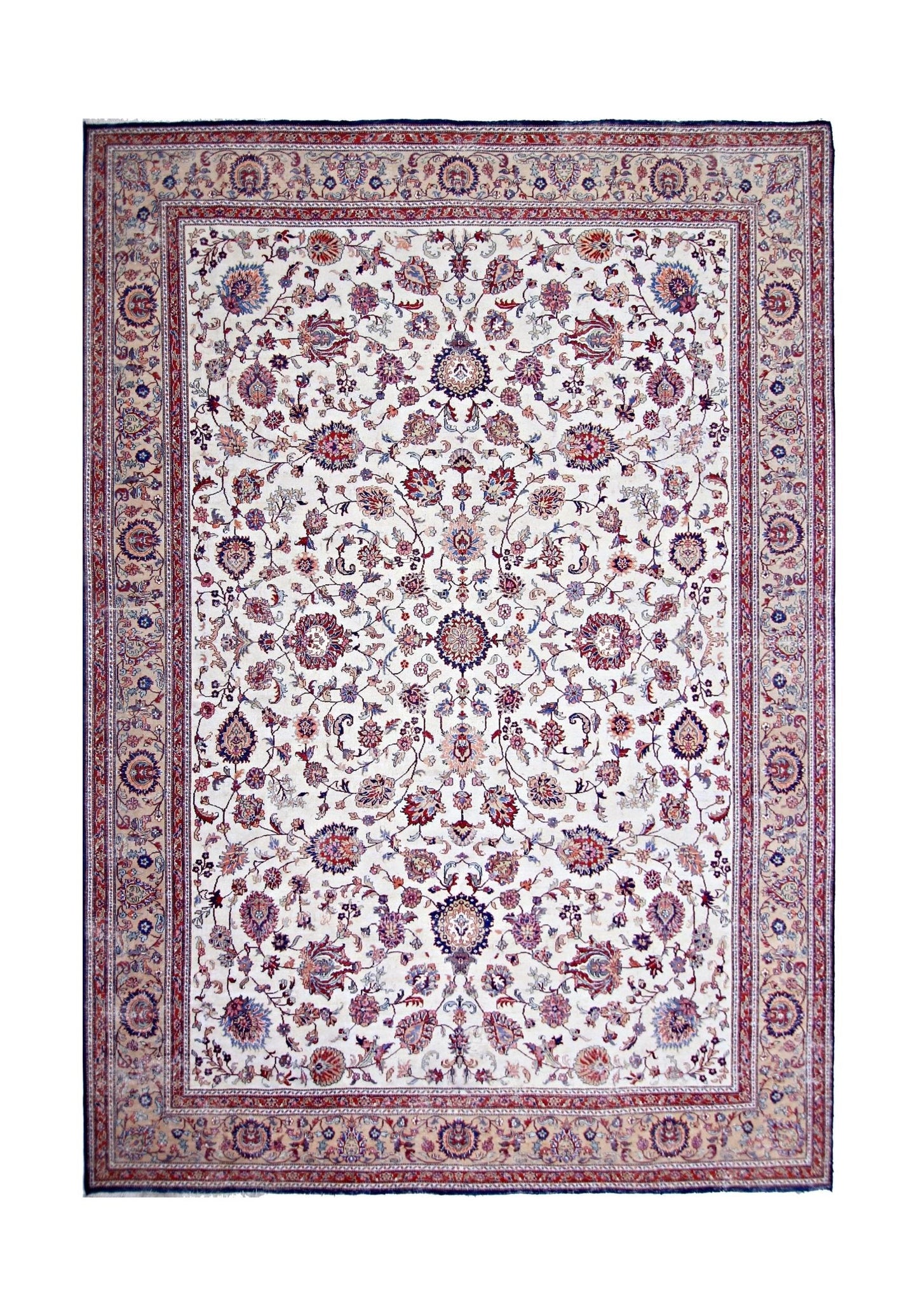 Handmade Vintage Persian Tabriz Rug | 348 x 245 cm | 11'5" x 8' - Najaf Rugs & Textile
