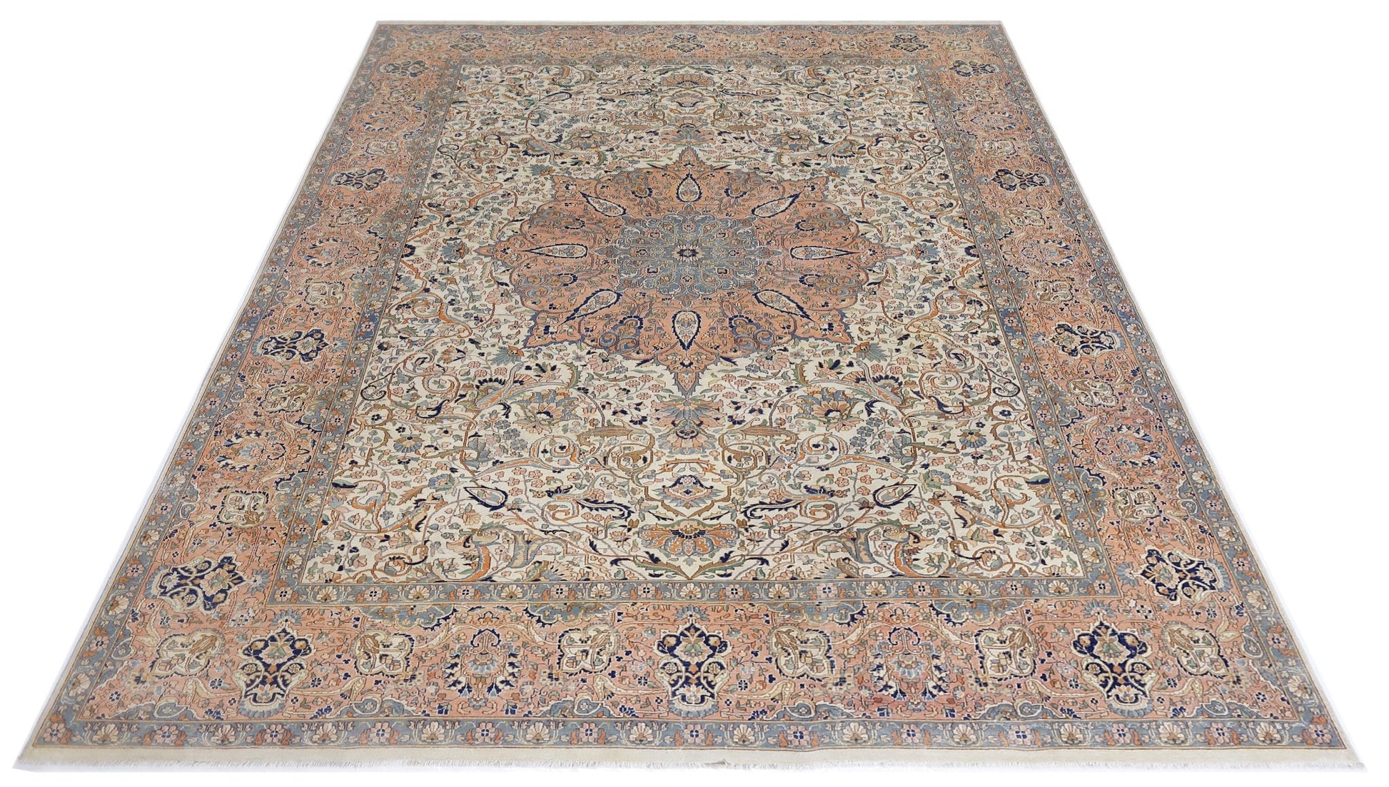 Handmade Traditional Pakistani Rug | 356 x 241 cm | 11'8" x 7'11" - Najaf Rugs & Textile