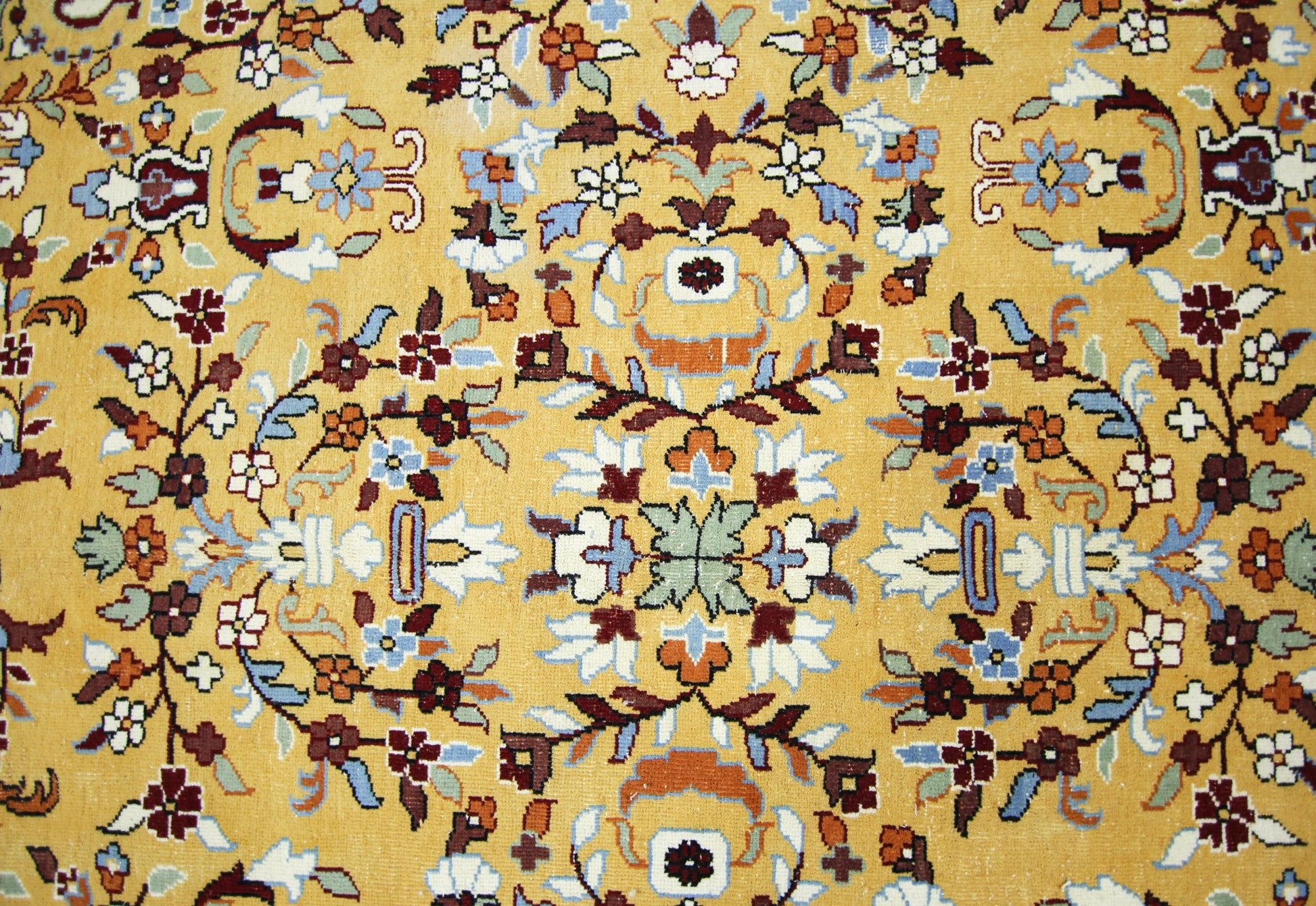 Handmade Vintage Persian Rug | 361 x 257 cm | 11'10" x 8'5" - Najaf Rugs & Textile