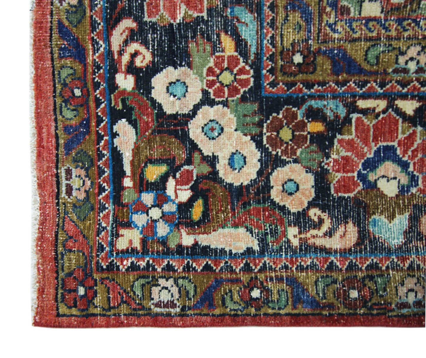 Handmade Vintage Persian Tabriz Rug | 376 x 278 cm | 12'4" x 9'1" - Najaf Rugs & Textile