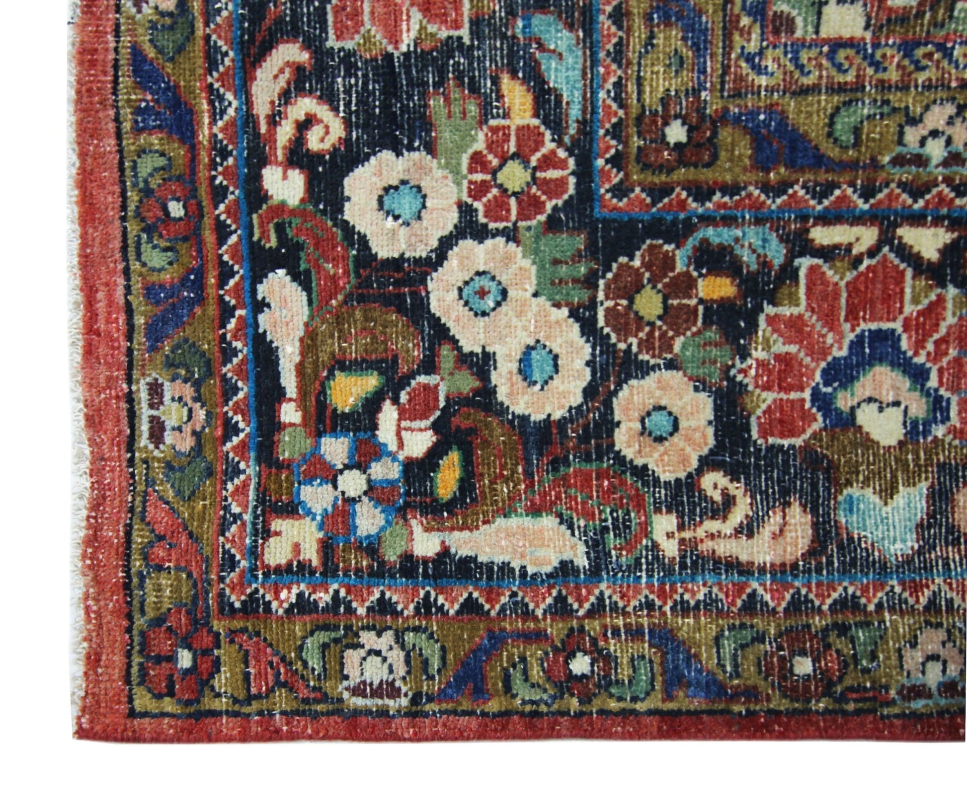 Handmade Vintage Persian Tabriz Rug | 376 x 278 cm | 12'4" x 9'1" - Najaf Rugs & Textile