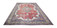 Handmade Vintage Persian Tabriz Rug | 390 x 272 cm | 12'9" x 8'11" - Najaf Rugs & Textile