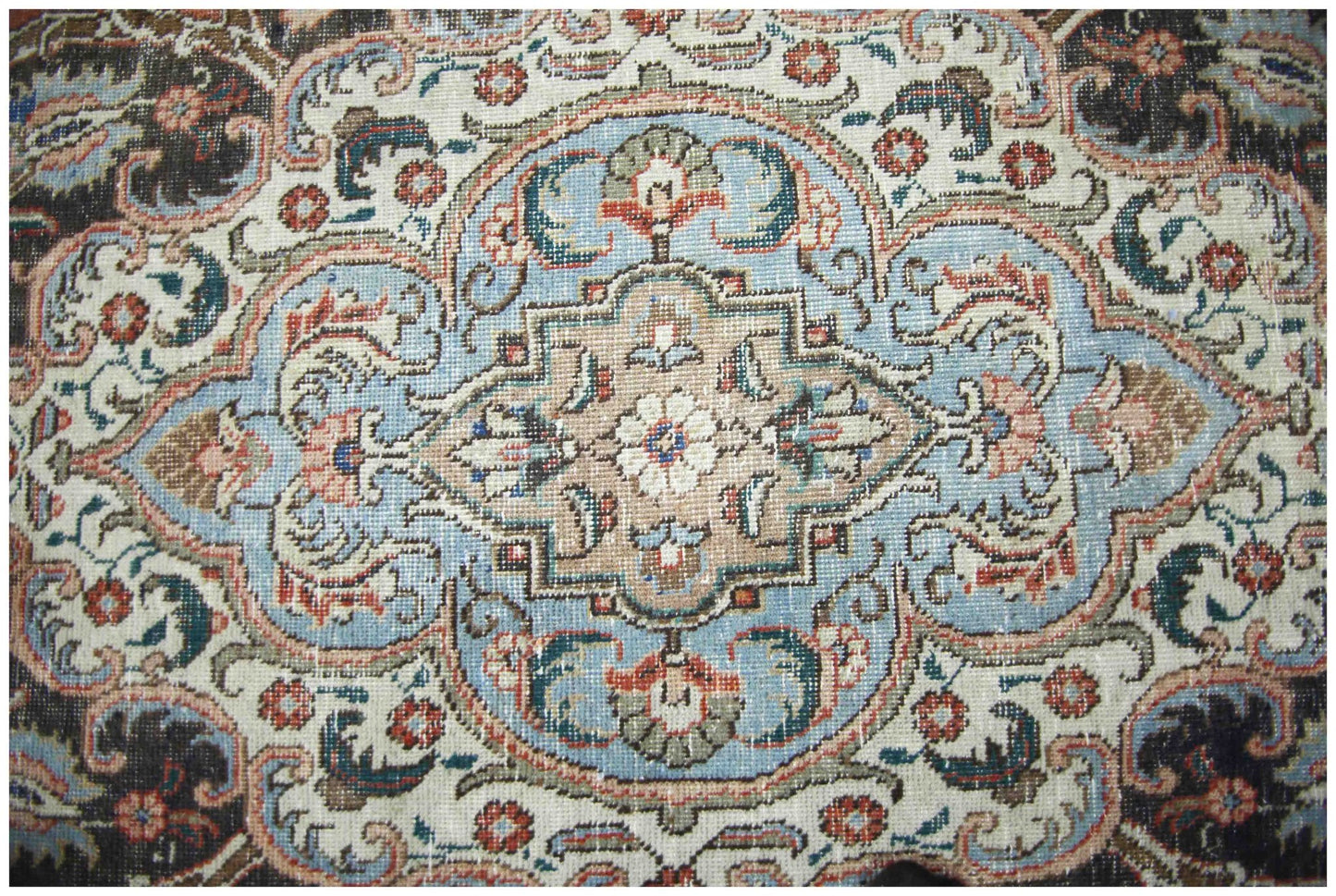 Handmade Vintage Persian Tabriz Rug | 405 x 292 cm | 13'3" x 9'7" - Najaf Rugs & Textile