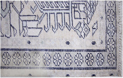 Handmade Vintage Persian Tabriz Hallway Runner | 372 x 90 cm | 12'2" x 2'11" - Najaf Rugs & Textile
