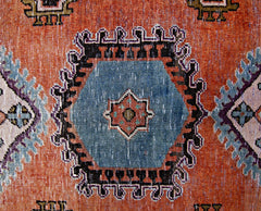 Handmade Vintage Persian Wiss Rug | 199 x 157 cm | 6'7" x 5'2" - Najaf Rugs & Textile