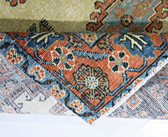 Handmade Vintage Persian Wiss Rug | 200 x 153 cm | 6'7" x 5' - Najaf Rugs & Textile