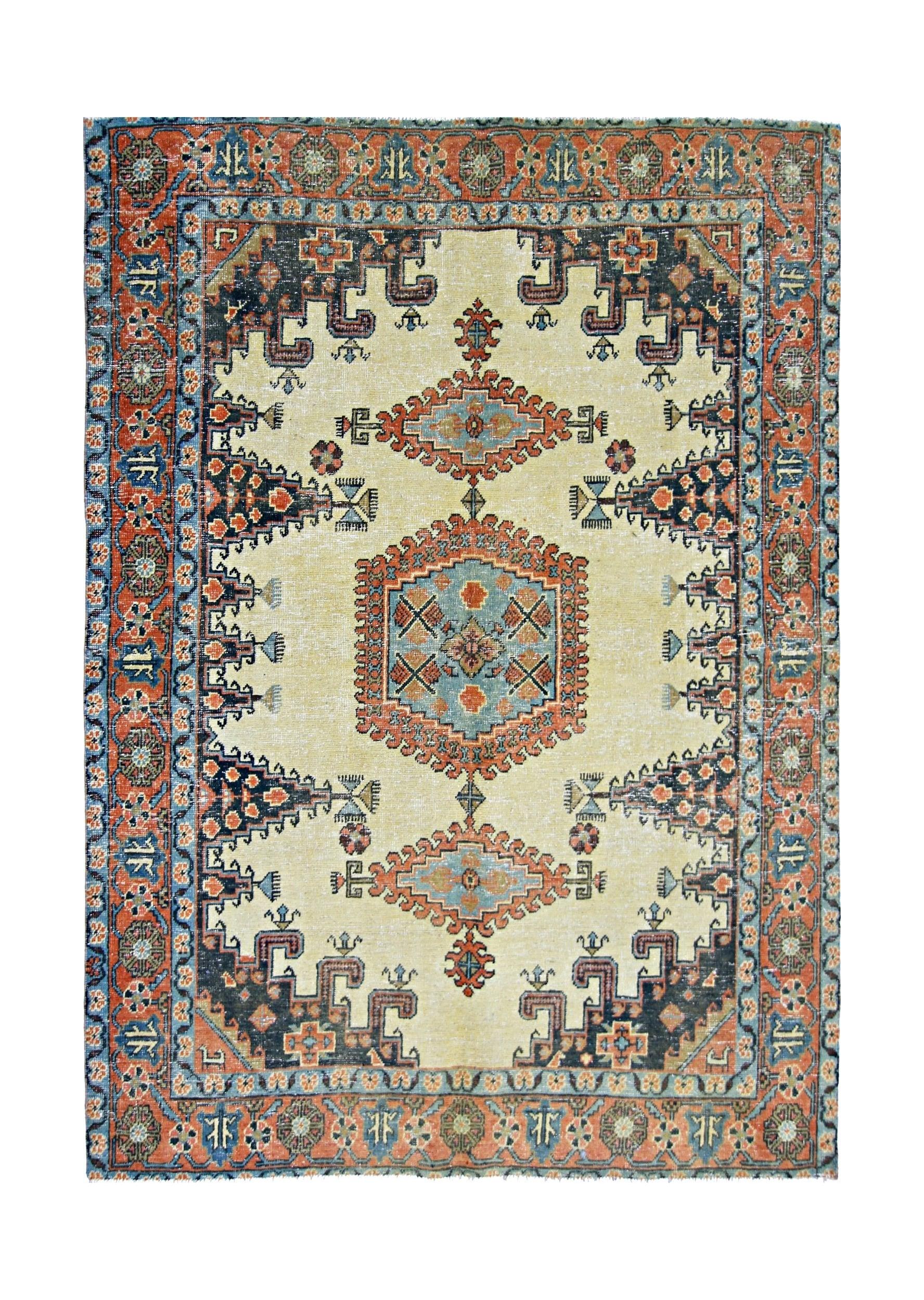 Vintage Persian Wiss Rug