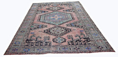 Handmade Vintage Persian Viss Rug | 310 x 217 cm | 10'2" x 7'1" - Najaf Rugs & Textile