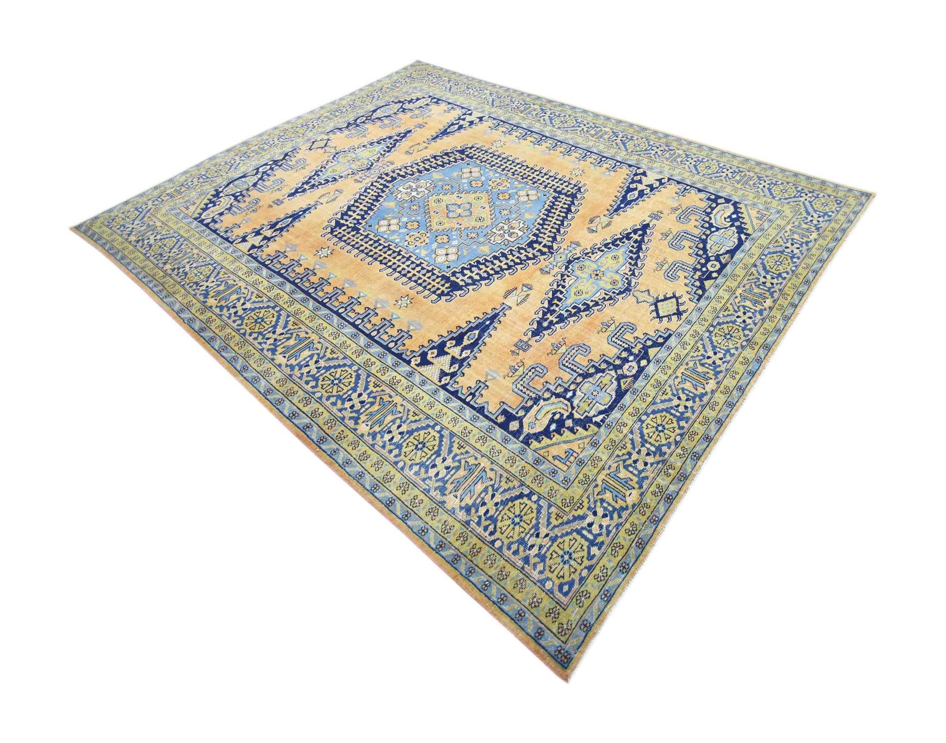Handmade Vintage Persian Viss Rug | 315 x 242 cm | 10'4" x 7'11" - Najaf Rugs & Textile