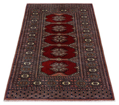 Handmade Vintage Princess Bokhara Rug | 118 x 79 cm | 3'10" x 2'7" - Najaf Rugs & Textile
