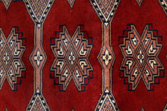 Handmade Vintage Princess Bokhara Rug | 118 x 79 cm | 3'10" x 2'7" - Najaf Rugs & Textile