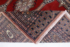Handmade Vintage Princess Bokhara Rug | 118 x 79 cm | 3'10" x 2'7" - Najaf Rugs & Textile