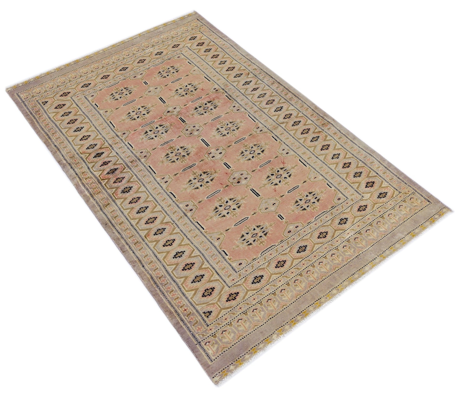 Handmade Vintage Princess Bokhara Rug | 122 x 82 cm | 4' x 2'8" - Najaf Rugs & Textile