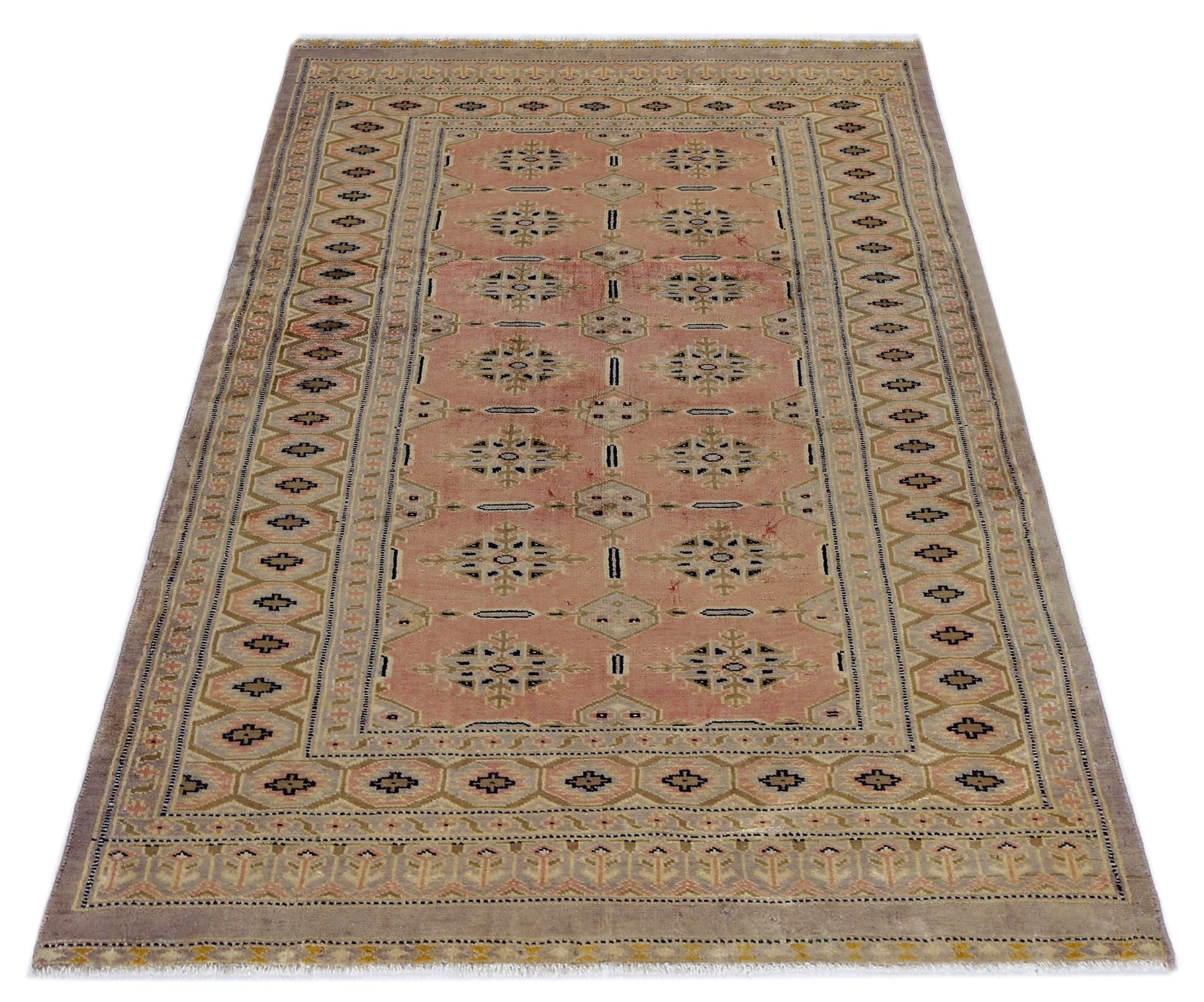 Handmade Vintage Princess Bokhara Rug | 122 x 82 cm | 4' x 2'8" - Najaf Rugs & Textile