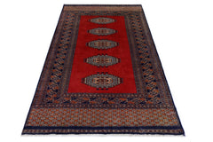 Handmade Vintage Princess Bokhara Rug | 130 x 75 cm | 4'3" x 2'5" - Najaf Rugs & Textile
