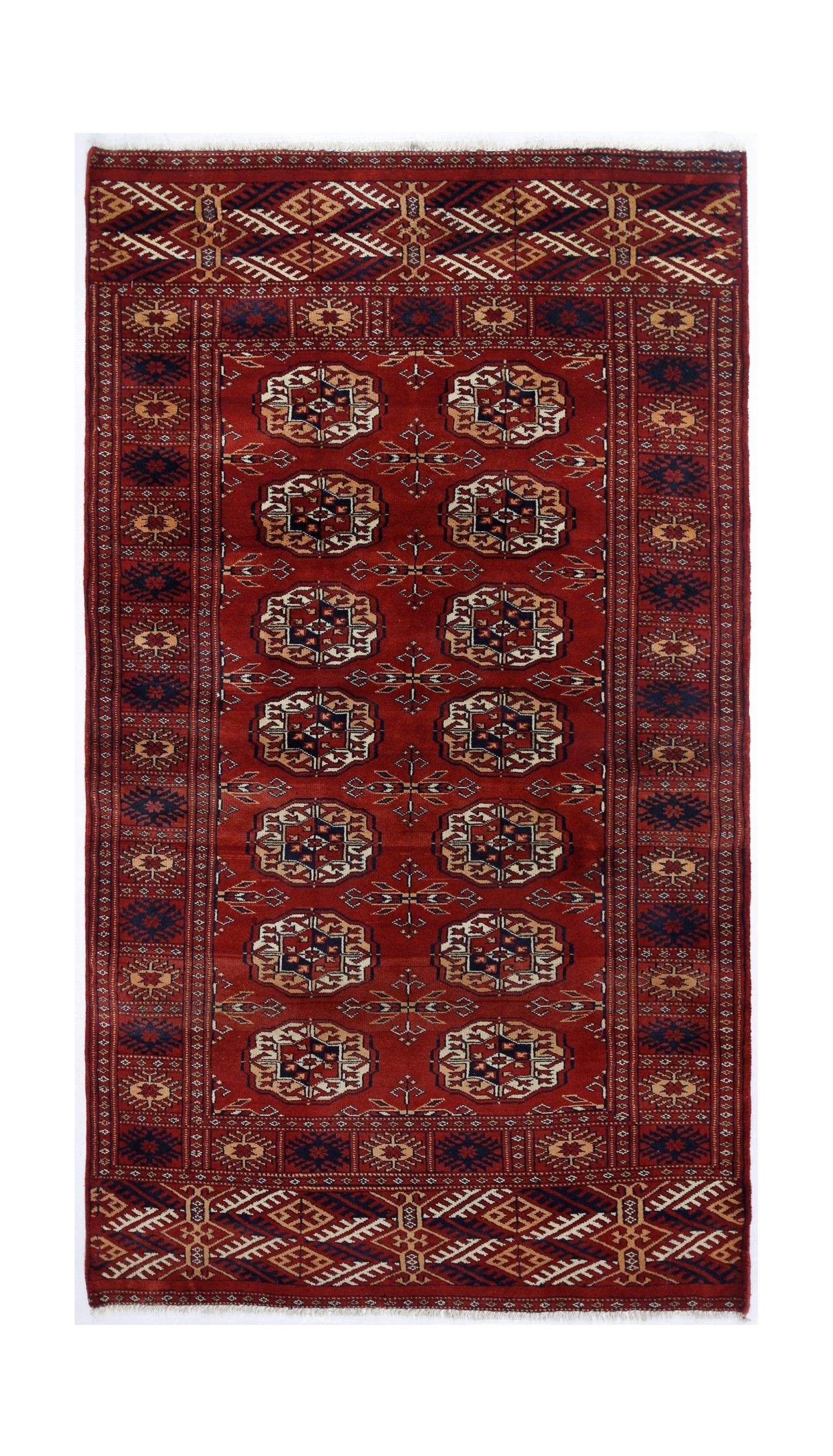 Handmade Vintage Princess Bokhara Rug | 156 x 89 cm | 5'2" x 2'11" - Najaf Rugs & Textile