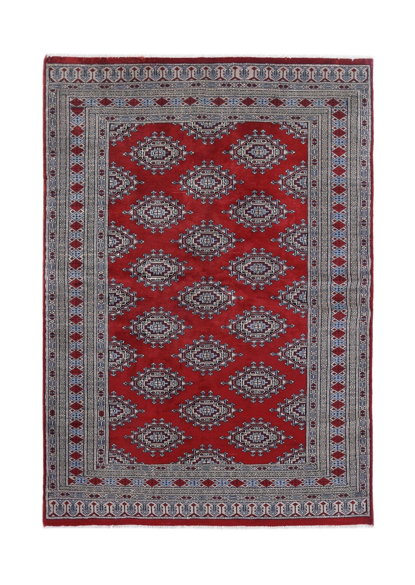 Handmade Vintage Princess Bokhara Rug | 172 x 124 cm | 5'8" x 4'1" - Najaf Rugs & Textile