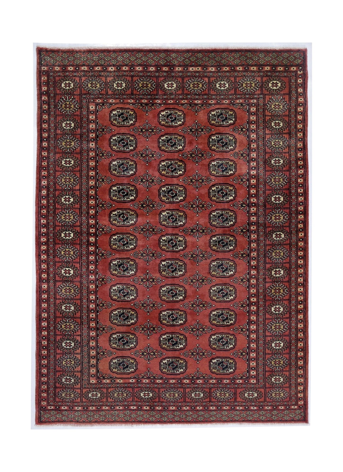 Handmade Vintage Princess Bokhara Rug | 178 x 129 cm | 5'10" x 4'3" - Najaf Rugs & Textile