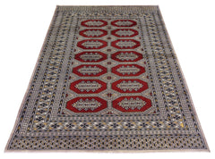 Handmade Vintage Princess Bokhara Rug | 183 x 125 cm | 6' x 4'1" - Najaf Rugs & Textile