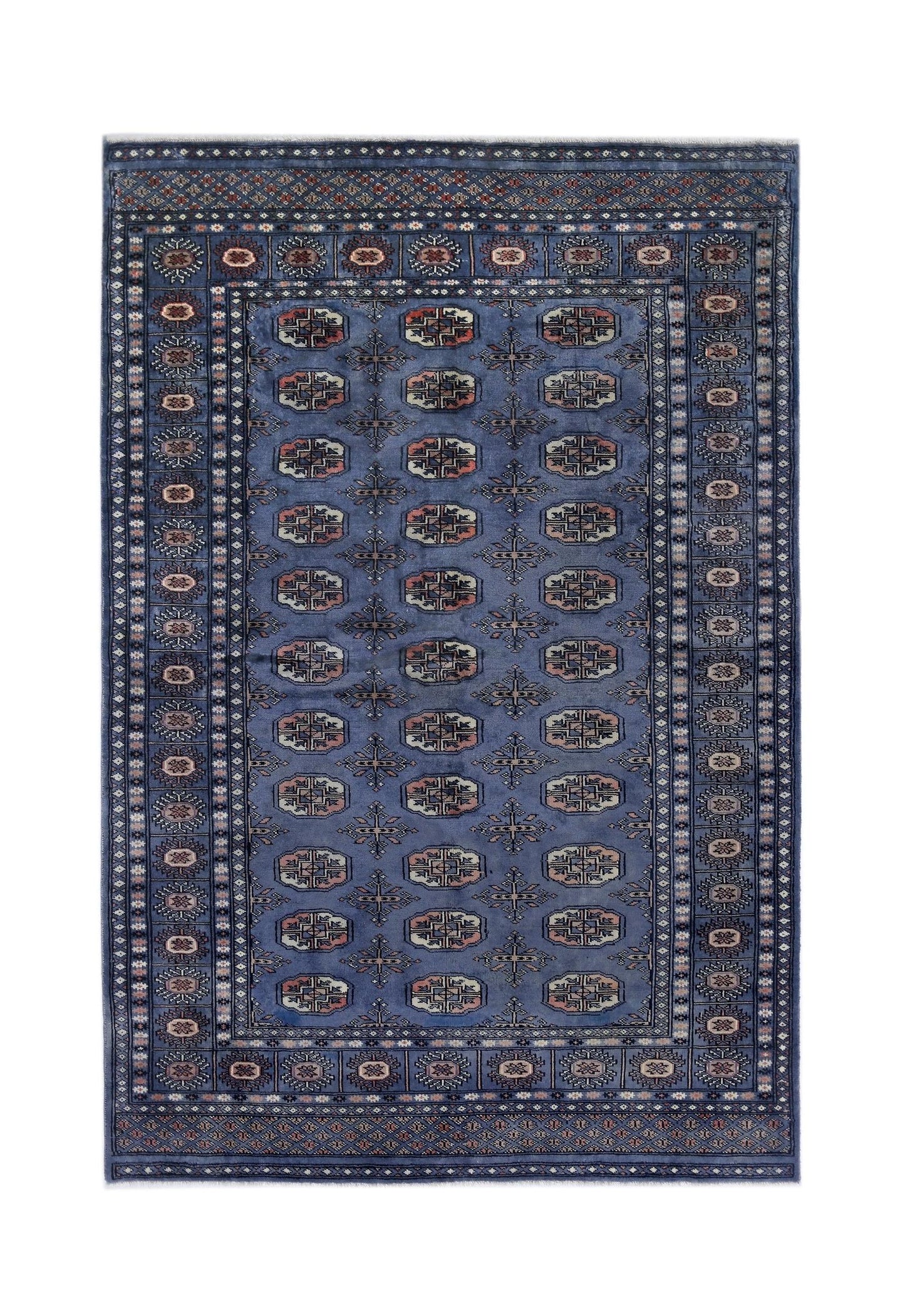 Handmade Vintage Princess Bokhara Rug | 186 x 123 cm | 6'1" x 4' - Najaf Rugs & Textile