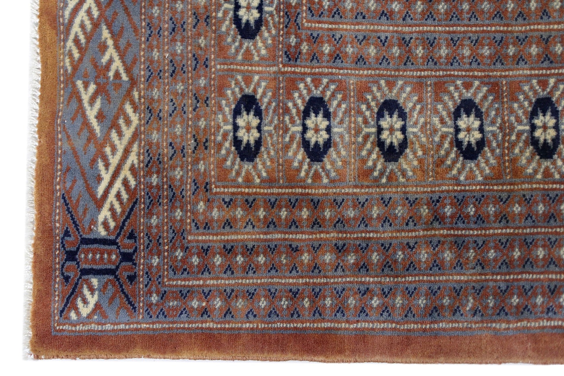Handmade Vintage Princess Bokhara Rug | 187 x 126 cm | 6'2" x 4'2" - Najaf Rugs & Textile