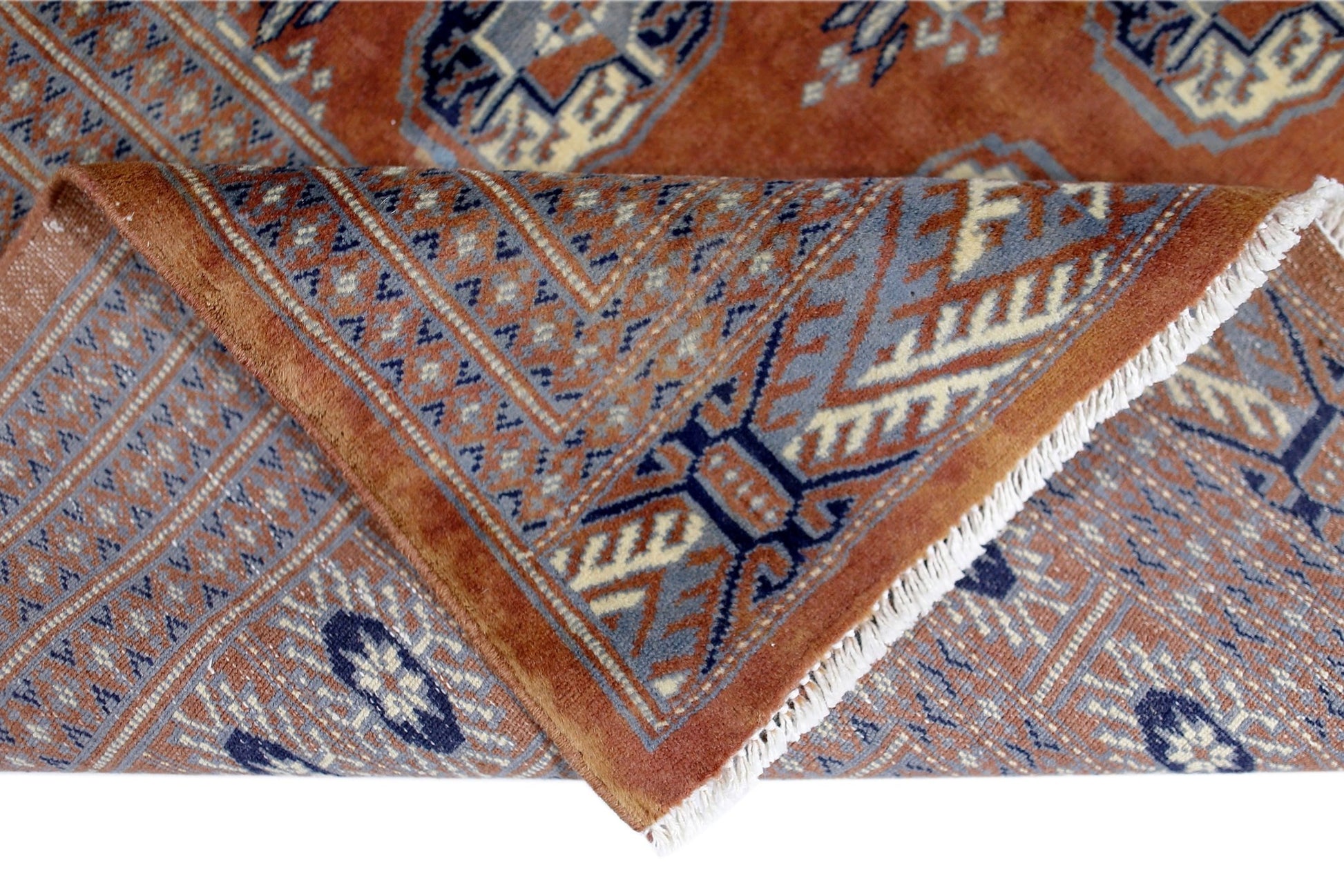 Handmade Vintage Princess Bokhara Rug | 187 x 126 cm | 6'2" x 4'2" - Najaf Rugs & Textile