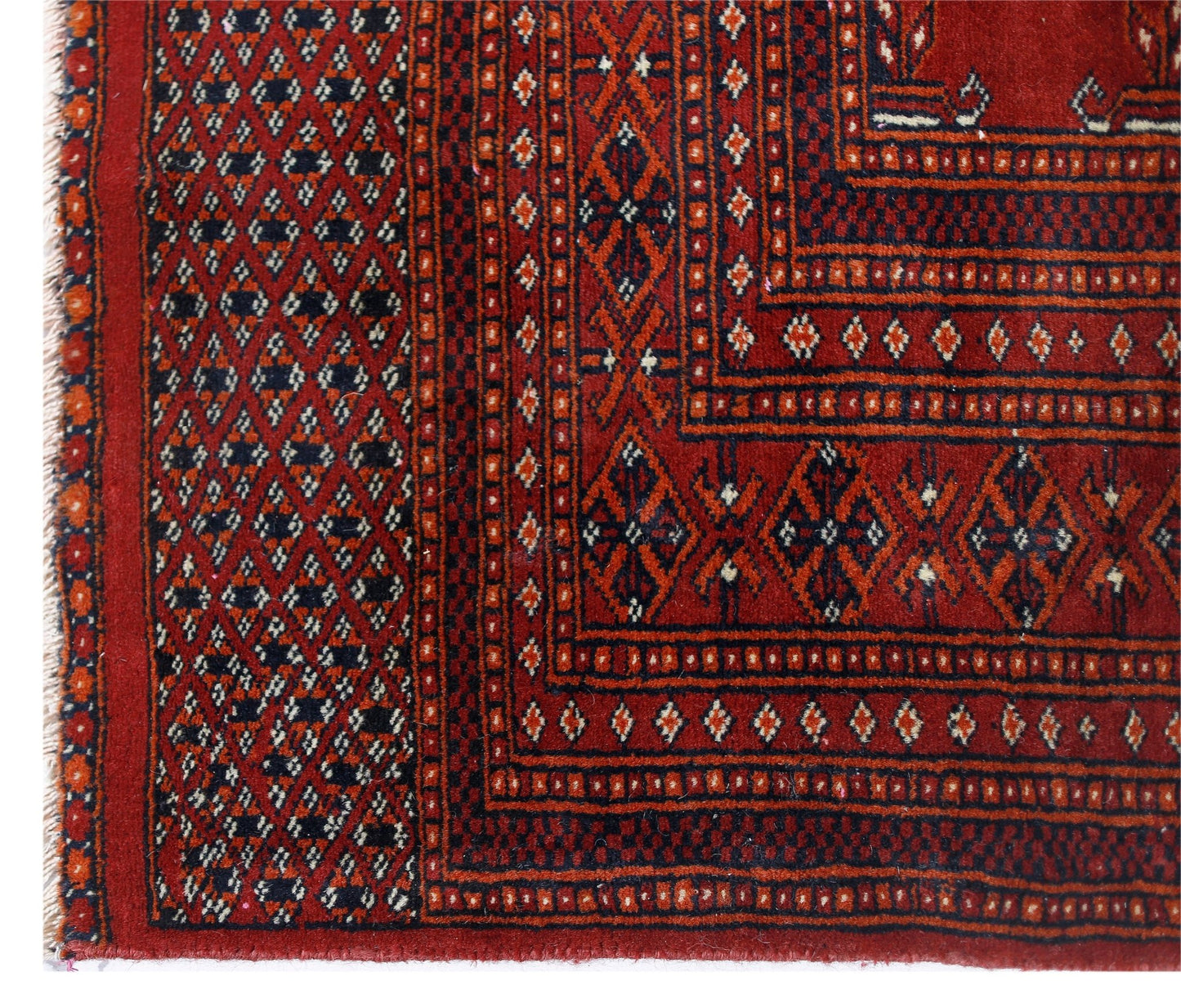 Handmade Vintage Princess Bokhara Rug | 198 x 123 cm | 6'6" x 4' - Najaf Rugs & Textile