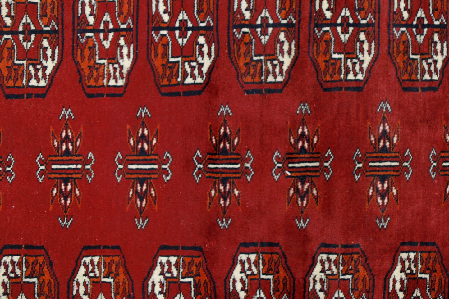 Handmade Vintage Princess Bokhara Rug | 198 x 123 cm | 6'6" x 4' - Najaf Rugs & Textile