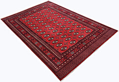 Handmade Vintage Princess Bokhara Rug | 274 x 191 cm | 9'10" x 6'3" - Najaf Rugs & Textile