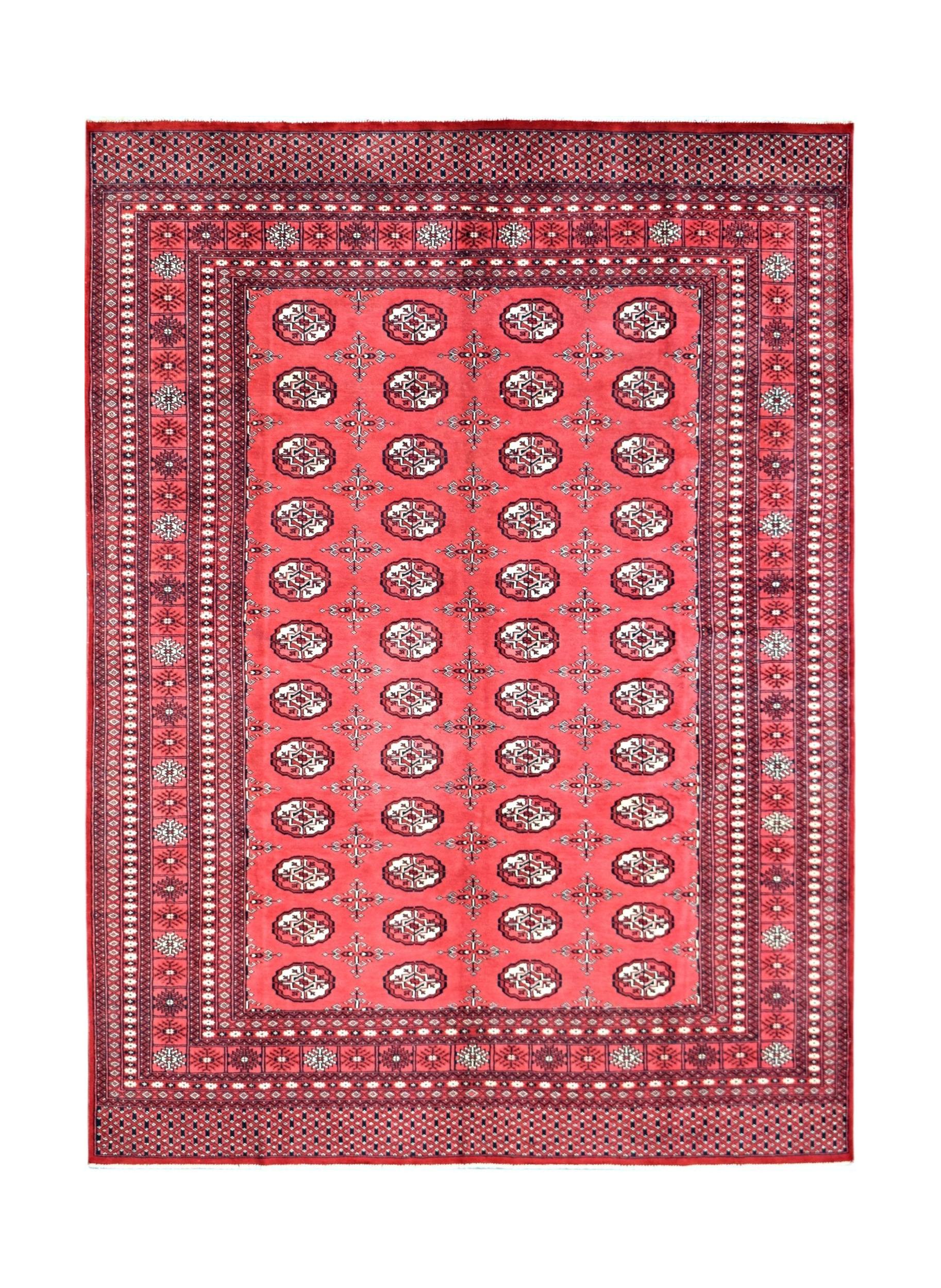 Handmade Vintage Princess Bokhara Rug | 274 x 191 cm | 9'10" x 6'3" - Najaf Rugs & Textile