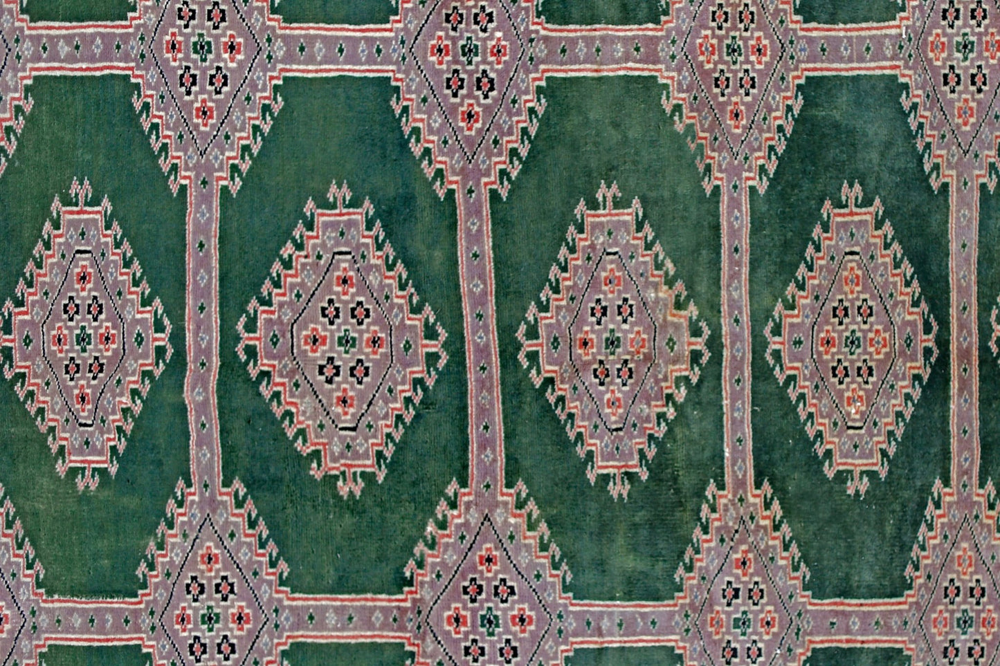 Handmade Vintage Princess Bokhara Rug | 296 x 216 cm | 9'9" x 7'1" - Najaf Rugs & Textile