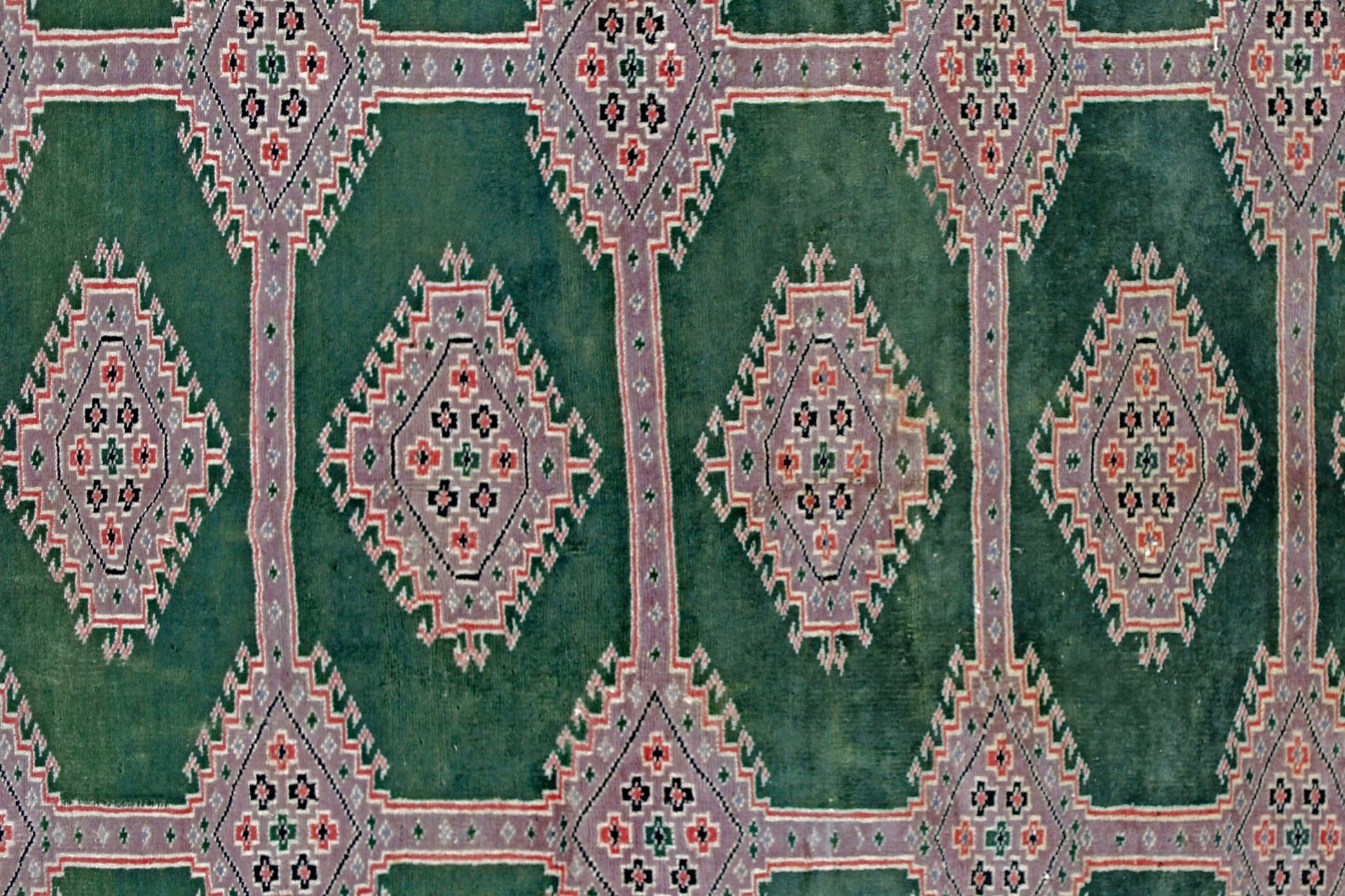 Handmade Vintage Princess Bokhara Rug | 296 x 216 cm | 9'9" x 7'1" - Najaf Rugs & Textile