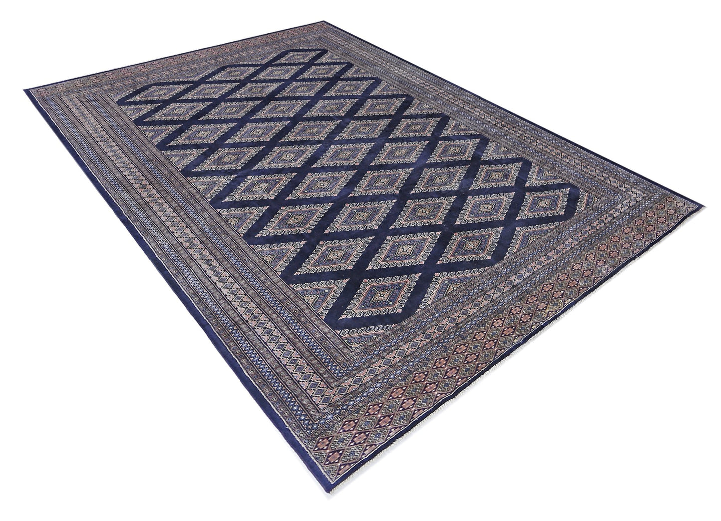 Handmade Vintage Princess Bokhara Rug | 309 x 214 cm | 10'2" x 7' - Najaf Rugs & Textile