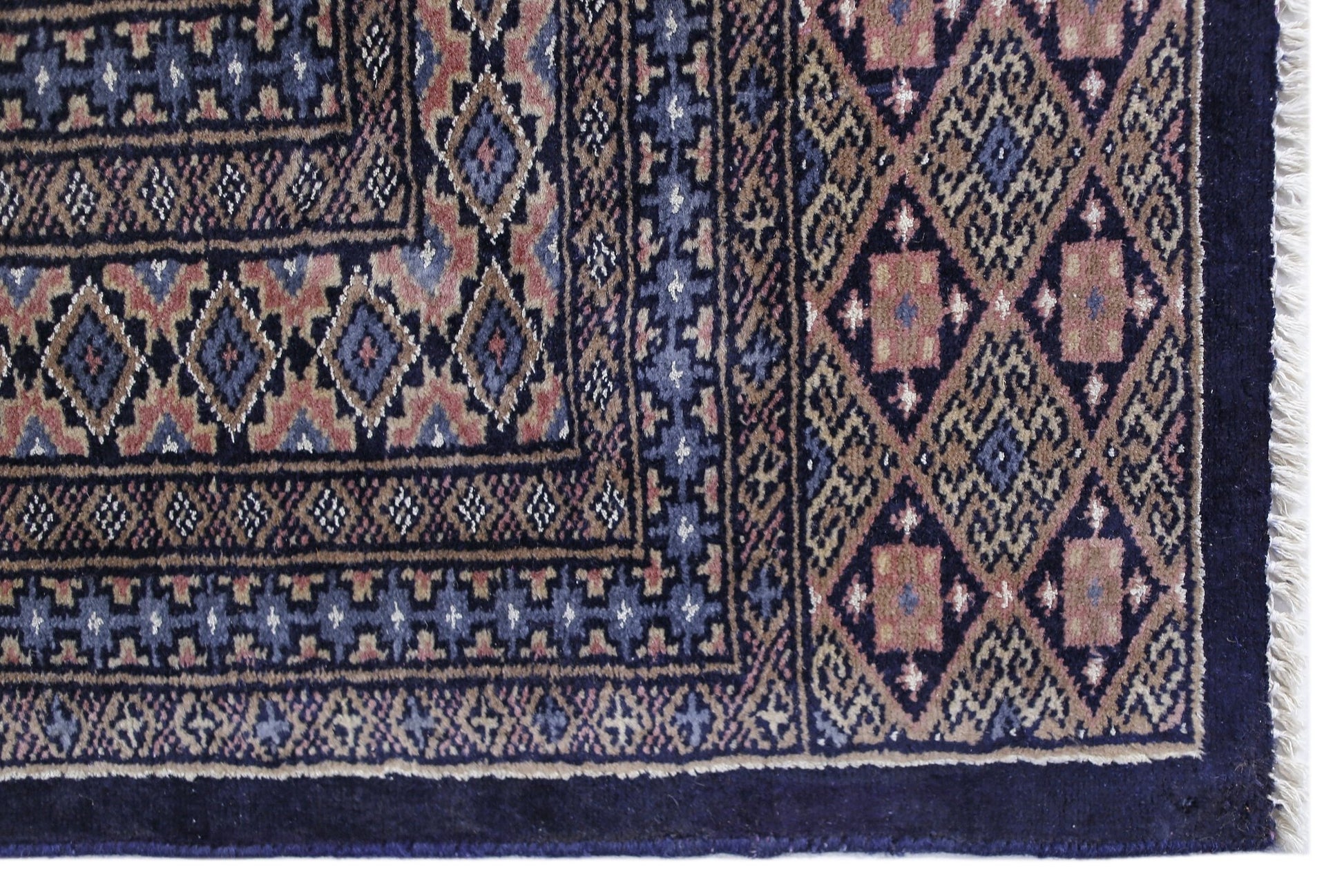 Handmade Vintage Princess Bokhara Rug | 309 x 214 cm | 10'2" x 7' - Najaf Rugs & Textile
