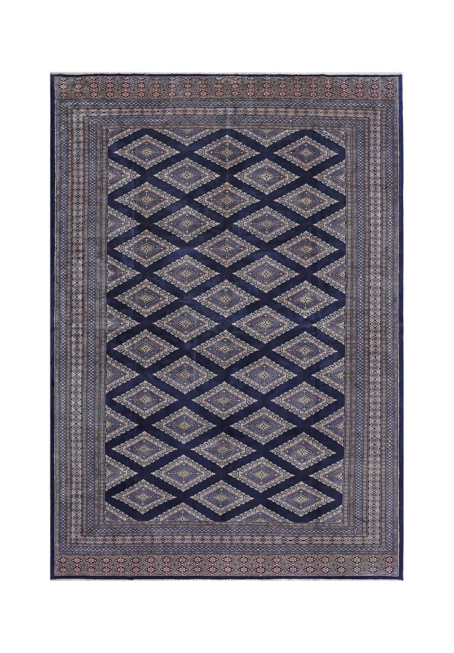 Handmade Vintage Princess Bokhara Rug | 309 x 214 cm | 10'2" x 7' - Najaf Rugs & Textile