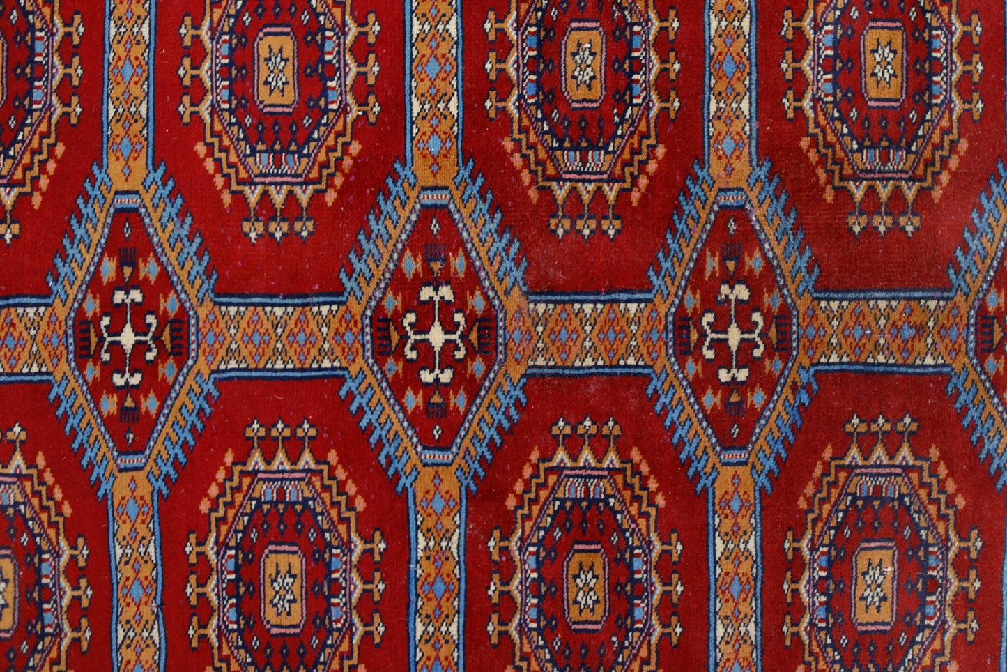 Handmade Vintage Princess Bokhara Rug | 319 x 216 cm | 10'6" x 7'1" - Najaf Rugs & Textile