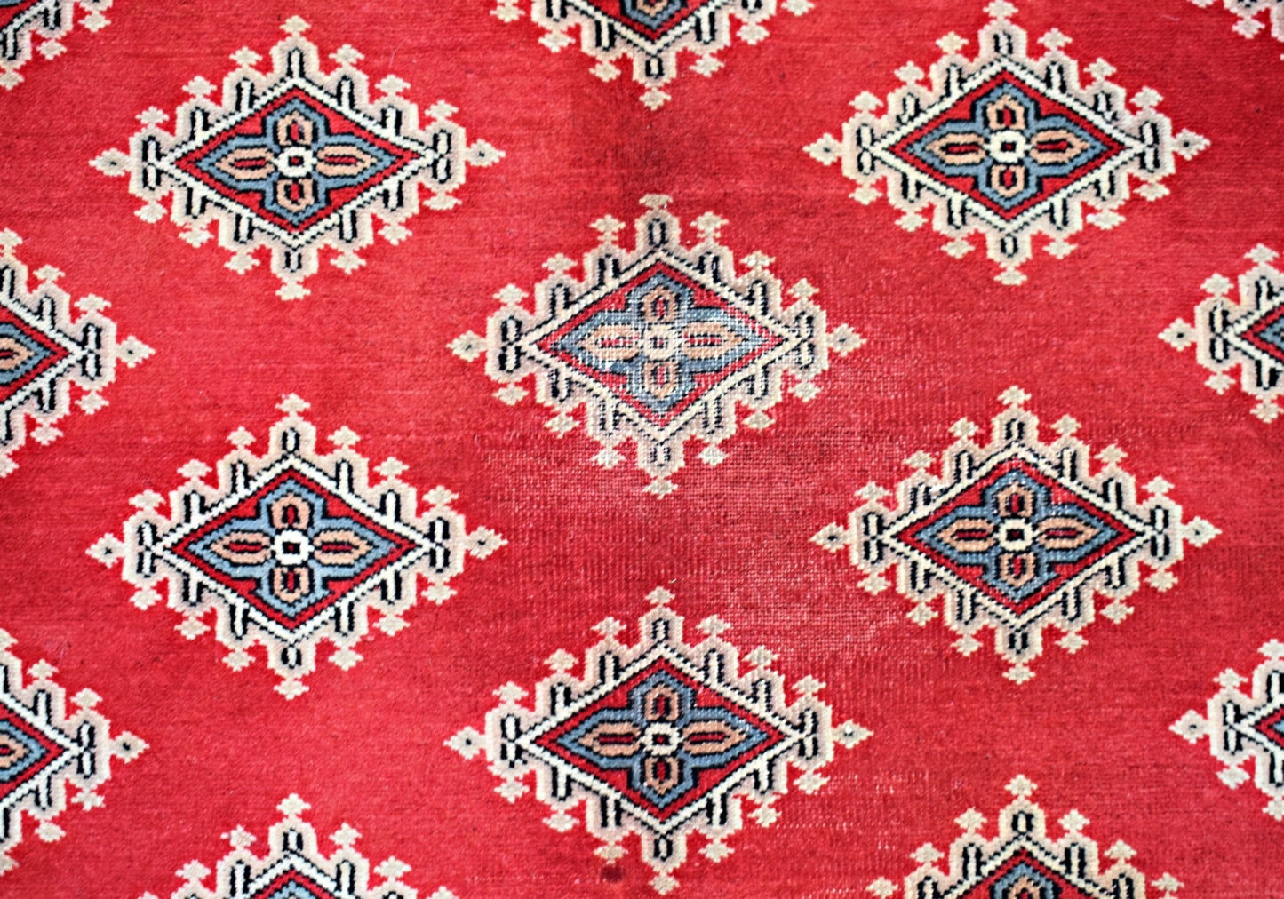 Handmade Vintage Princess Bokhara Rug | 350 x 249 cm | 11'6" x 8'2" - Najaf Rugs & Textile
