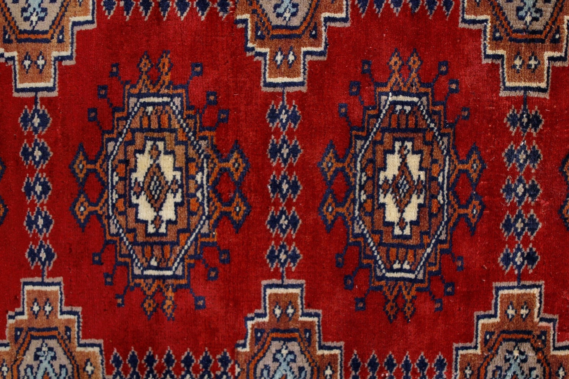 Handmade Vintage Princess Bokhara Hallway Runner | 187 x 62 cm | 6'2" x 2' - Najaf Rugs & Textile