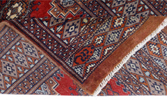 Handmade Vintage Princess Bokhara Hallway Runner | 187 x 62 cm | 6'2" x 2' - Najaf Rugs & Textile