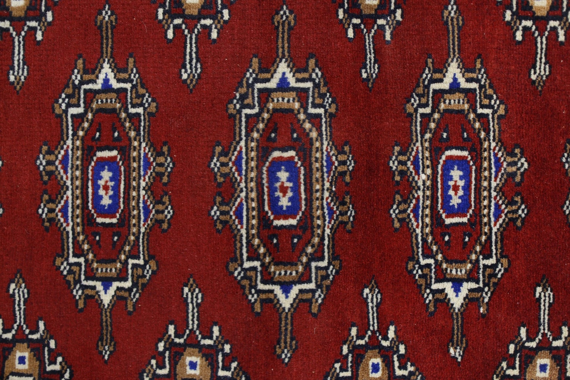 Handmade Vintage Princess Bokhara Hallway Runner | 187 x 63 cm | 6'2" x 2'1" - Najaf Rugs & Textile