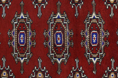 Handmade Vintage Princess Bokhara Hallway Runner | 187 x 63 cm | 6'2" x 2'1" - Najaf Rugs & Textile