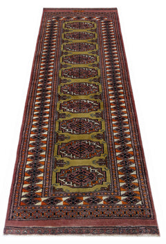 Handmade Vintage Princess Bokhara Hallway Runner | 193 x 64 cm | 6'4" x 2'1" - Najaf Rugs & Textile