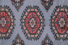 Handmade Vintage Princess Bokhara Hallway Runner | 224 x 78 cm | 7'4" x 2'6" - Najaf Rugs & Textile